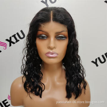 Water Wave BOB Lace Front Wigs Natural Color Hair Wig  With 4*4 13*4 Frontal for Black Women